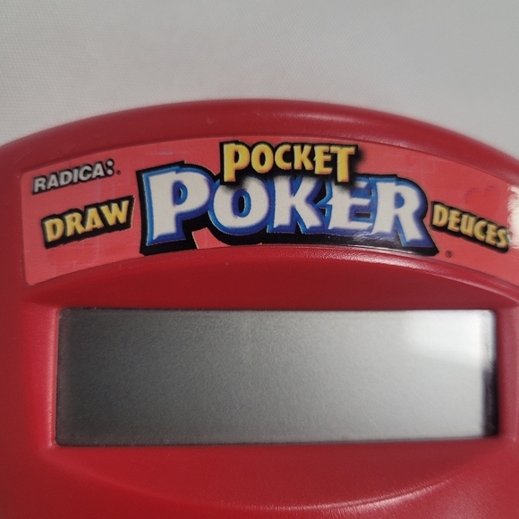 VTG 1999 Radica Pocket Poker Draw & Deuces Handheld Electronic Game - Picture 3 of 8